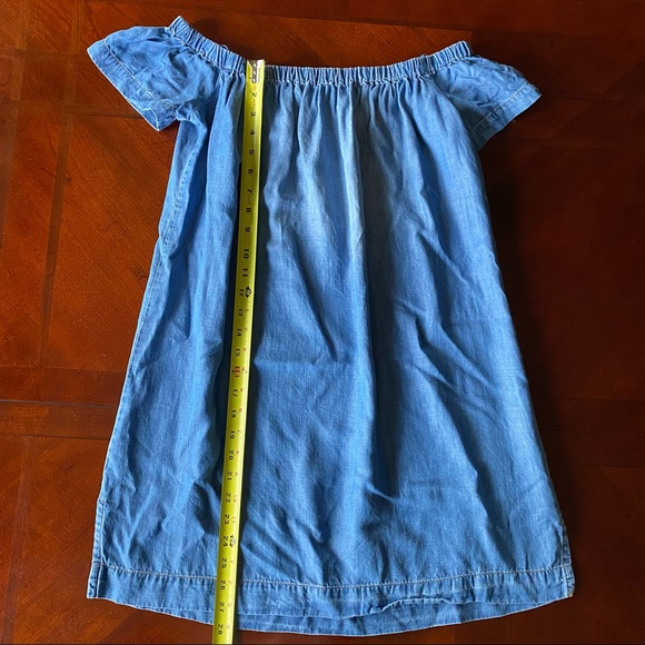 NWOT Cloth & Stone Chambray Off the Shoulder Shift Dress, Small, Blue - Picture 11 of 14